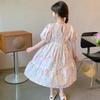 Girls' Floral Mori-Style Summer Princess Dress - Cute Long Skirt for Kids