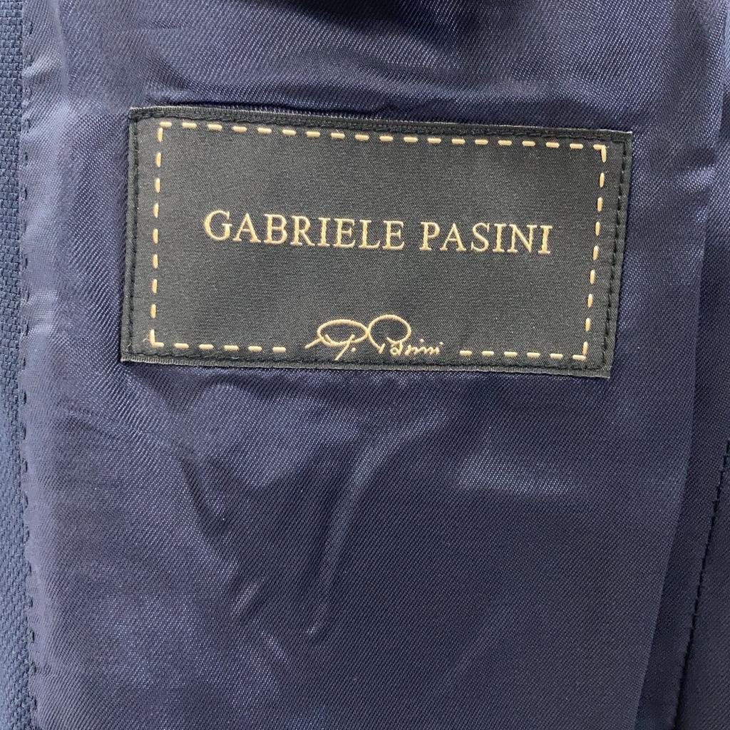 GABRIELE PASINI Navy Poly 55% Wool 45% Double Jacket Jacket 44 NavyUsed