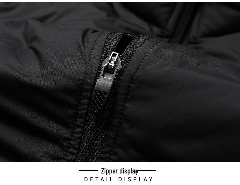 Lightweight Graphene Down Jacket for Men and Women - 80% Duck Down, Stand Collar, Autumn/Winter.