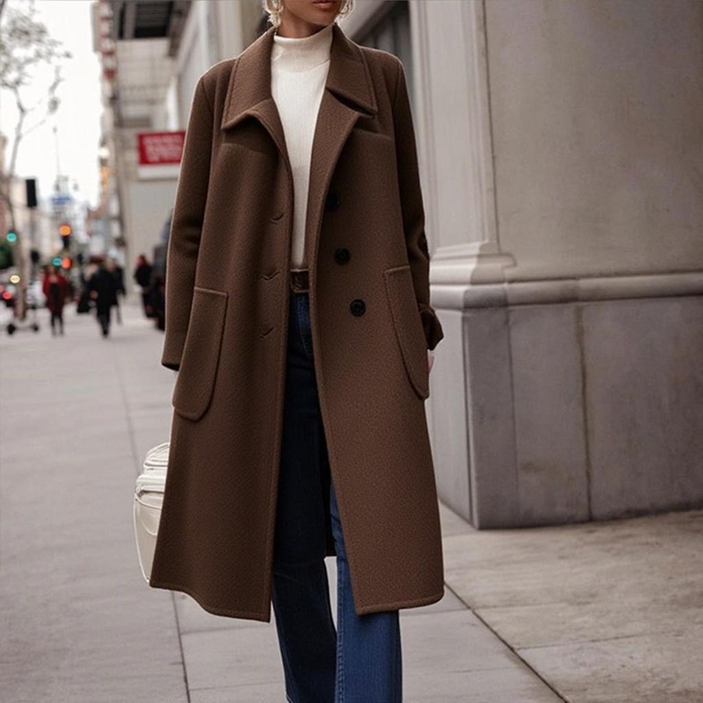 Women's Fashion Casual Solid-color Long-sleeved Cardigan Jacket