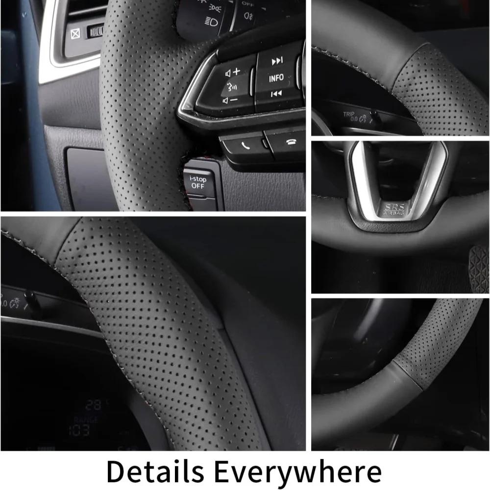 Customized Car Steering Wheel Cover For Kia Sorento 2015 2016 2017 2018 Sedona 2015-2019 Car Accessories Hand-sewn Steering Wrap