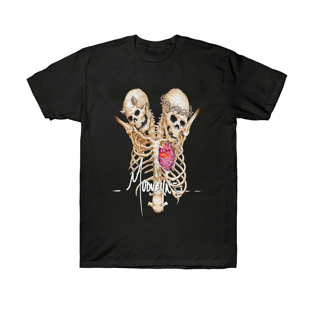Мужская черная футболка с логотипом-черепом Mudvayne Размеры S M L XL -4XL Унисекс футболка XXXXL