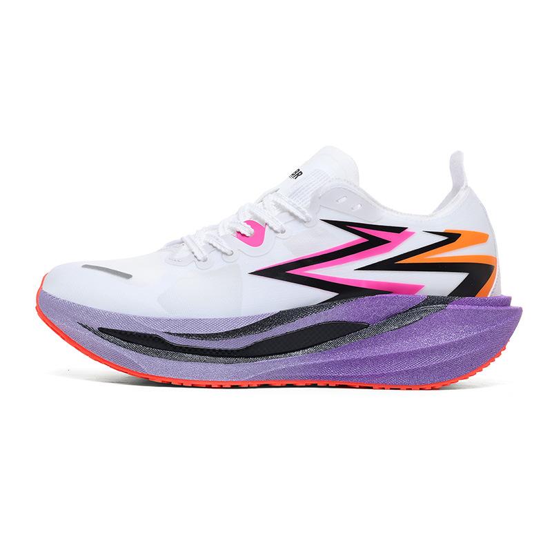 New Running Shoes Men's and Women's Carbon Board Racing Training Running Shoes Couple's Breathable Shock-absorbing Fast Sports Shoes