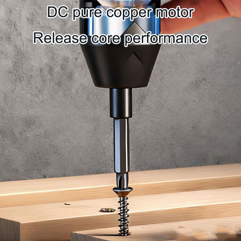 Industrial Cordless Screwdriver With Precisions Torques Adjustment Magnetic Tip Enhanced Control Repair Tool