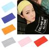 Women Candy Color Wide Yoga Headband Stretch Hairband Elastic Hair Bands Turban
