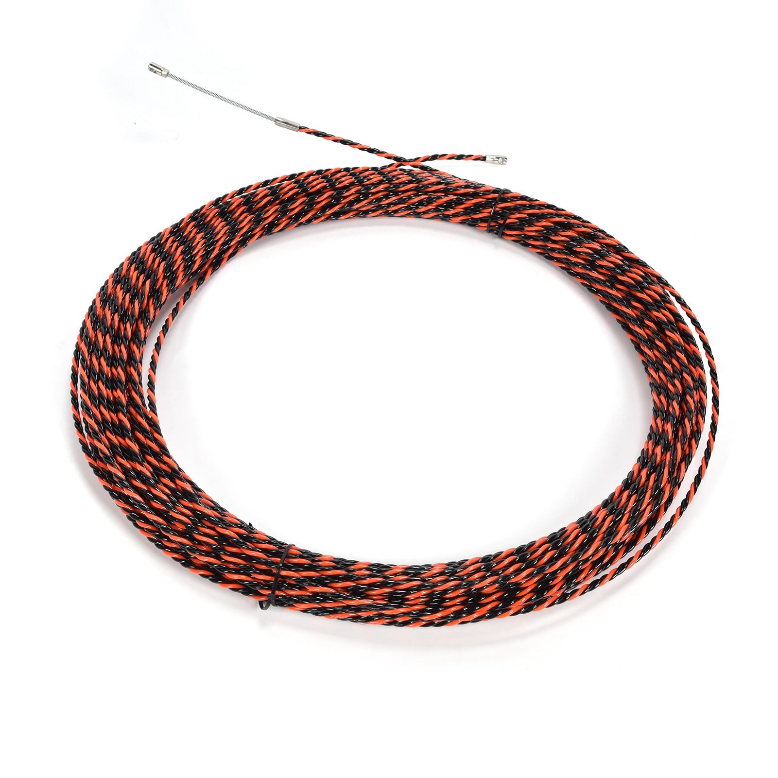 

50м Сталевий трос з пластиковим покриттям Стійкий до корозії Двоколірний для ліфта крана трактора