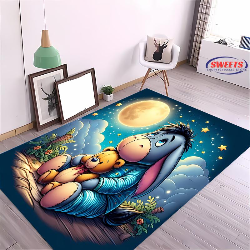 Neue Regale ! Beliebter Winnie Puuh I-Aah Teppich, Wohnzimmer Schlafzimmer Büro Kinderzimmer der Wahl, Rutschfeste Waschbare Matte