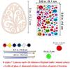 ערכת יצירה לחג הפסחא מביצי עץ, קישוטים תלויים תלת-ממדיים לצביעה, חרוזים, מדבקות. מושלם ליצירה משפחתית וליצירה בחגים.