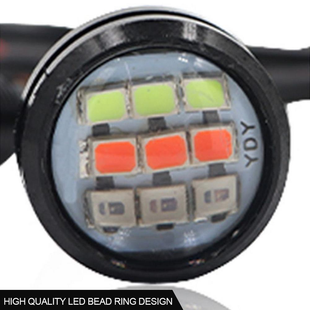 2Pcs Motorcycle Signal Light 23mm Eagle Eye RGB Turn Signal Daytime Running Lamp Fog Lamp Angel Light Accessories