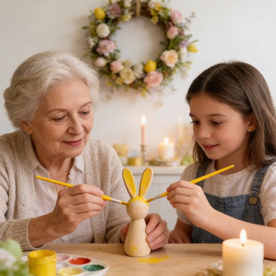 Unfinished Wooden Rabbit Wood Easter Blank Bunny Bunny Figurine Crafts DIY Mini Peg Dolls