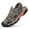 New Summer Genuine Leather Men Sandals Fashion Design Breathable Casual Shoes Men Soft Bottom Outdoor Beach Sandals Big Size 46