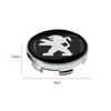 4pcs 56+60mm Car Wheel Center Hub Caps Sticker Auto Emblem Badge For PEUGEOT 106 206 306 406 107 207 307 407 301 308 2008 3008