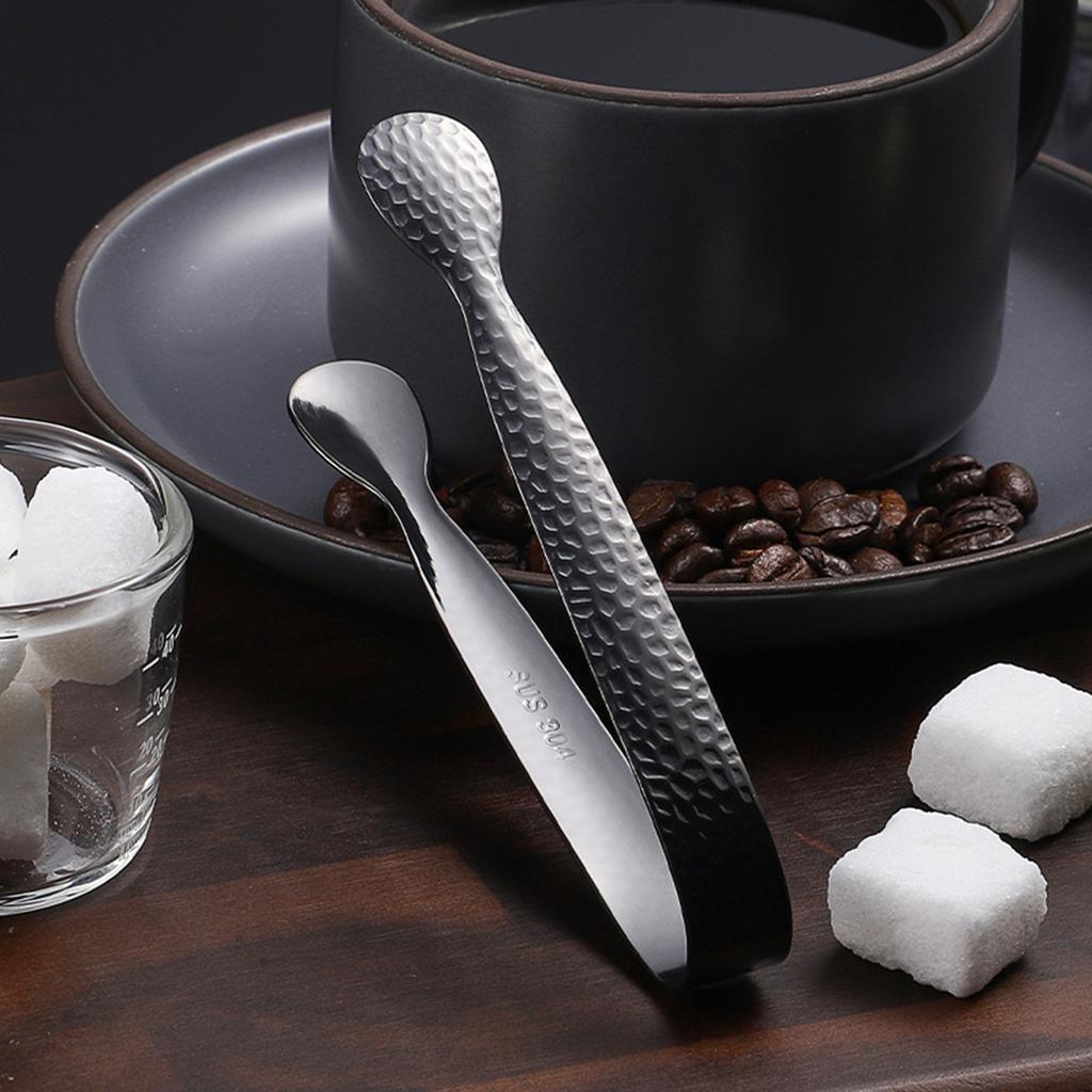 2Pieces Small Stainless Steel Food Tongs Ice Tongs For Serving Ice Cubes At Parties And Gatherings Food Serving Tongs