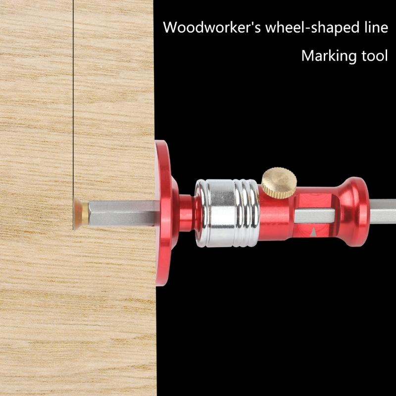 652F Professional Woodworking Tool Double Purpose Marking Gauges with Accuracy Scale Easy to Use for Straight Lines And
