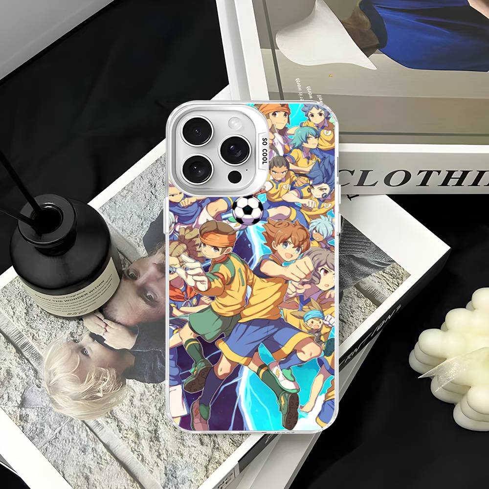 Axel Blaze Firestorm Inazuma Eleven Anime Phone Case For iPhone 17 16 15 14 11 12 13 Pro Max Pro Plus Colored Silver Cover