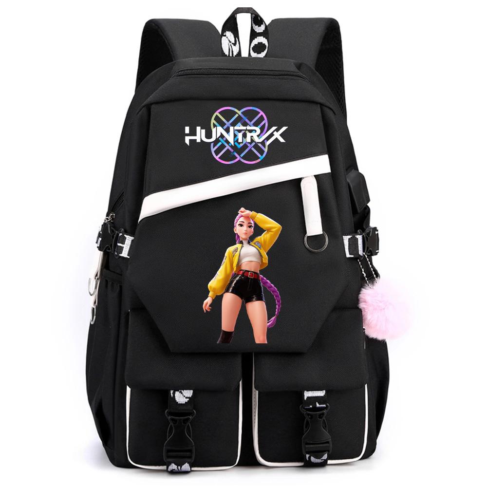 Sac à dos grande capacité imprimé Chasseurs de Démons Anime Kpop pour Adolescent Étudiant Fille Garçon Retour à l'École Sac à Livres Cadeau Enfant Femmes Sac de Voyage Imperméable