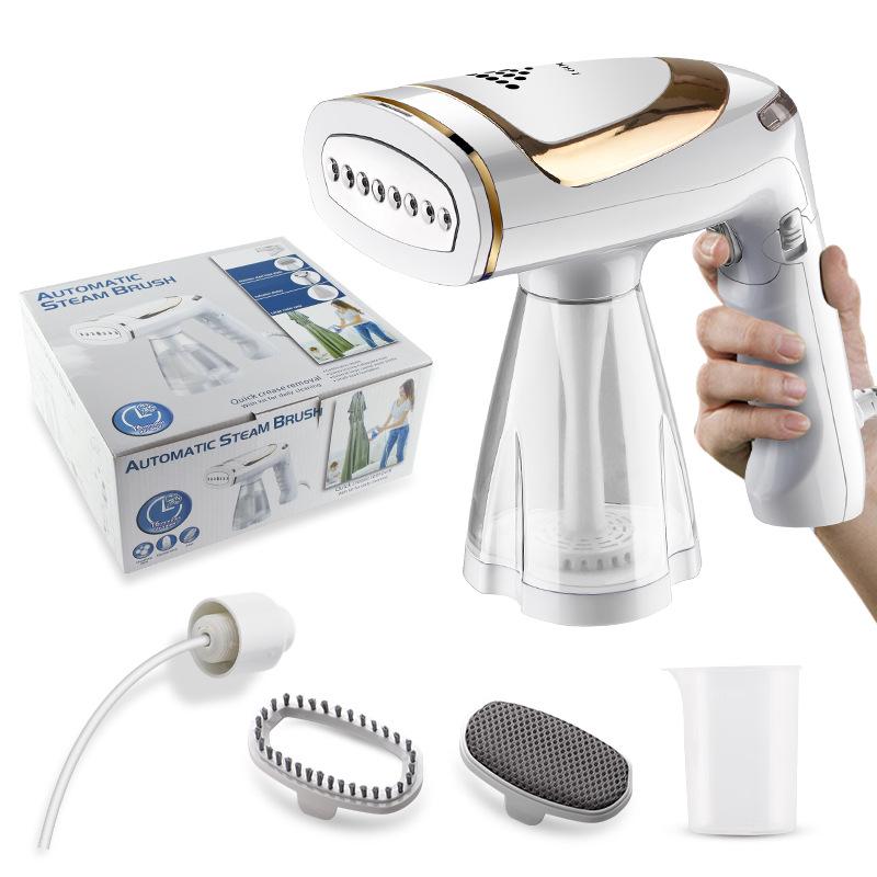 Compact Handheld Garment Steamer: Mini Rotating Folding Electric Iron and Clothes Brush for Travel.