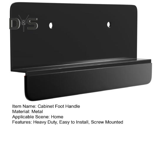 1/2 st Skåpfotshandtag för sopor Kraftigt metall Händerfria Skruvmonterade Köksluckskant Sopdraglådsfot Draghandtag