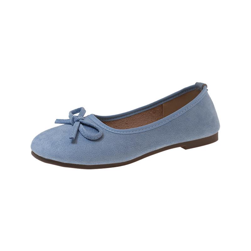Women's Plus Size Bow Flats: 2026 Spring Slip-On, Comfortable Driving Shoes