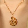 Fashion Statement Shell Necklace for Women Waterproof Stainless Steel Jewelry Bohemian Beach Party Gift