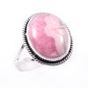 Natürlicher Rhodochrosit Edelstein Handgefertigt 925 Sterlingsilber Geschenkring Gr.7 B0g64