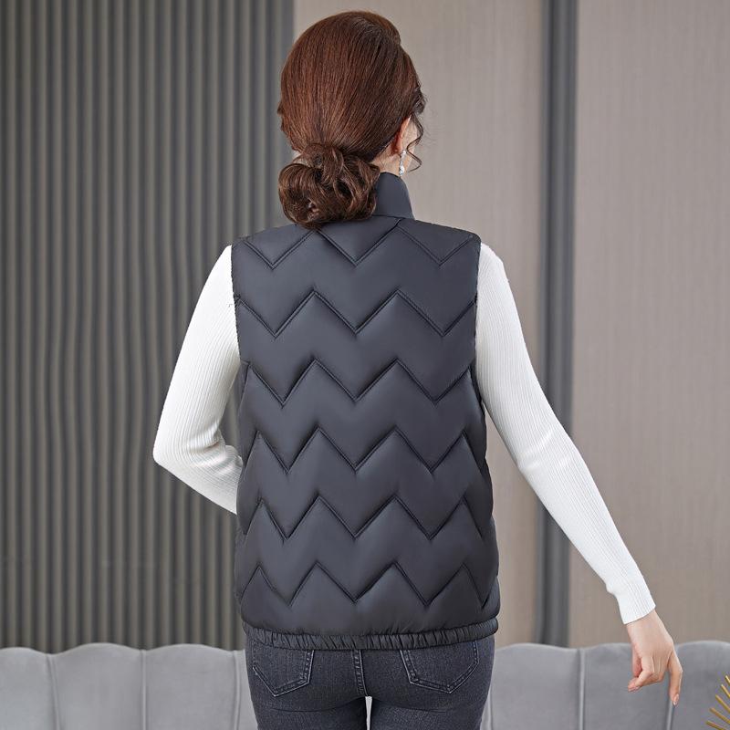Winter Middle-aged and Elderly Mothers Cotton Vest Autumn and Winter New Short Outer Wear