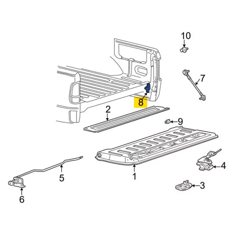Compatible Ford F-150 Tailgate Hinge Seat E7TZ99430B38A/B39A