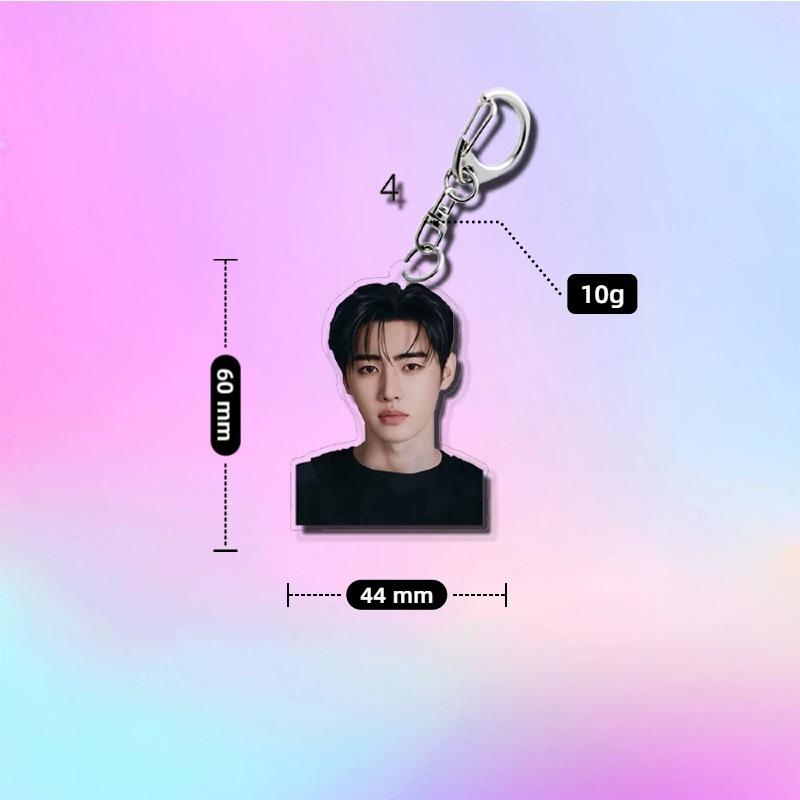 1pc ENHYPEN Kpop Acrylic Keychain Real Photo Member Figure, Jungwon Jay Jake Sunghoon Sunoo Ni-ki Half Body Portrait Keyring, Engene Fans Gift
