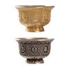 Metal Offering Cup with Eight Auspicious Symbol Tibetan Water Bowl for Household Use Religious Buddhas Decoration
