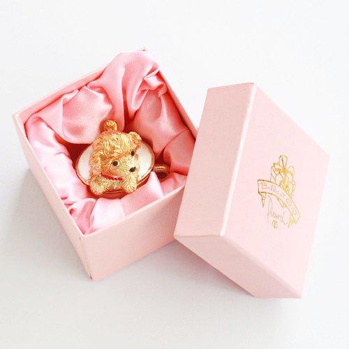 Piearth, the leading brand of crystal jewelry boxes, "Teacup Puppy" ex508-1 ex508 [Piearth Direct Shop]