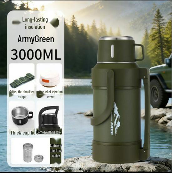 Large Capacity 304 Stainless Steel Insulated Thermos Cup for Travel and Home