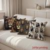 2D Lion-Patterned Cushion Covers for Stylish Decor Pattern Cushion Cover Suitable for Sofa Bedroom Car Pillow Cover