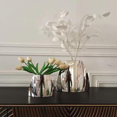 Modern Vase Elegant Unusual Shape Flower Vases Aesthetic Decoration Flower Bottle Living Room Flowerpots Bedroom Desk Decorating