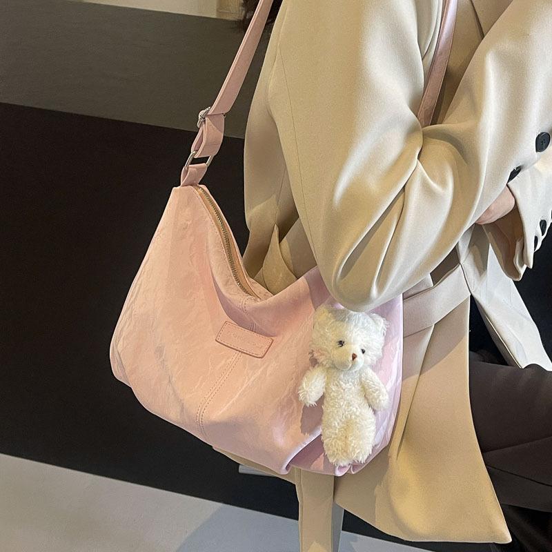 2025 autumn new models, popular this year, large bags, Mori series, versatile commuting sense, velvet, large capacity, lightweight, tote bag tide
