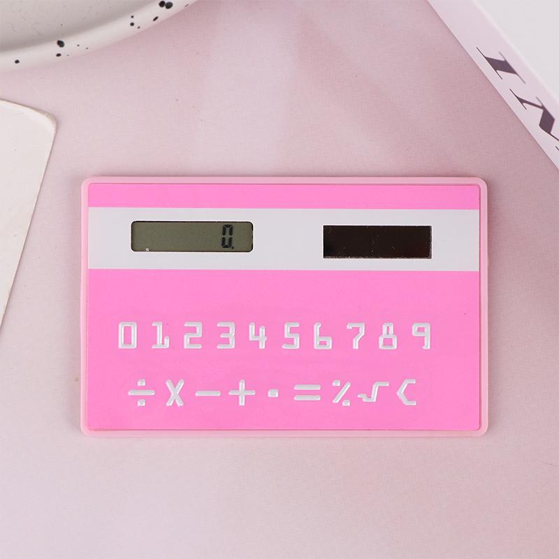 Solar 8 Digit Calculator Student Mini Calculator Portable Slim Calculator Stationery Math Toys School Electronics Calculator