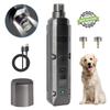 Upgraded Professional 2-Speed Electric Rechargeable Painless Pet Dog Nail Grinder Dog Nail File Trimmers with 2 LED Lights