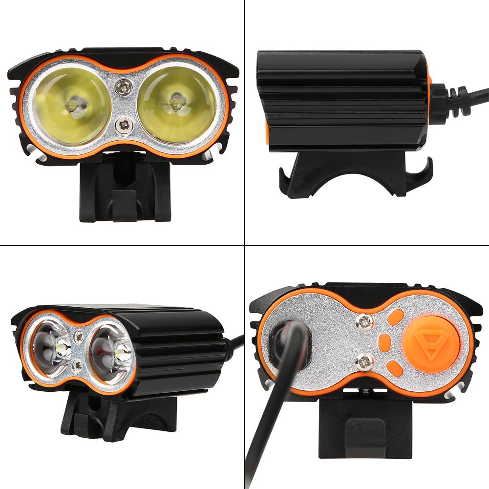 Bright LED 2000LM USB Bike Hdlight Front Light Lamp for Night Cycling