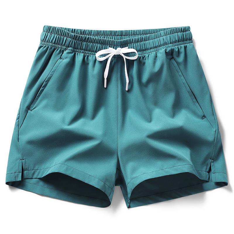 Men's Ice Silk Summer Shorts: Thin, Quick-Dry, Breathable, Casual Sports & Running Training Pants with Slits