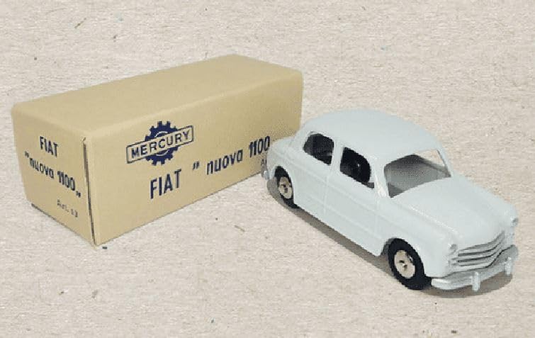 Mercury 1/48 Fiat Nuova 1100 1955 White FIAT NUOVA 1100 Hachette MERCURY Reissue Die-Cast Model