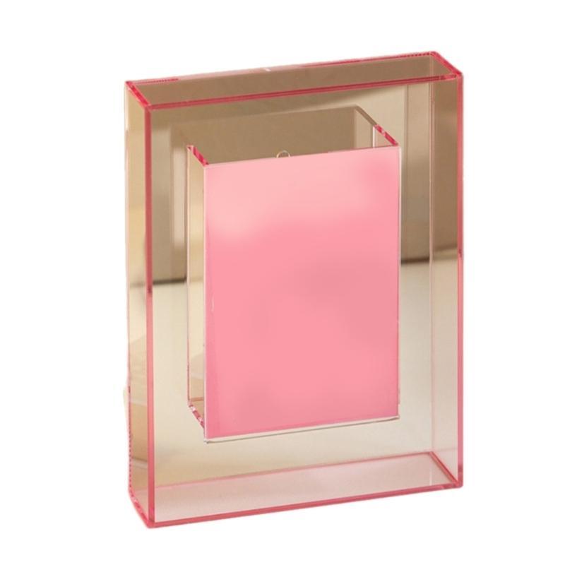 Photo Frame Acrylic Photo Holder for Desktop Display Support Horizontaled Vertical Clear