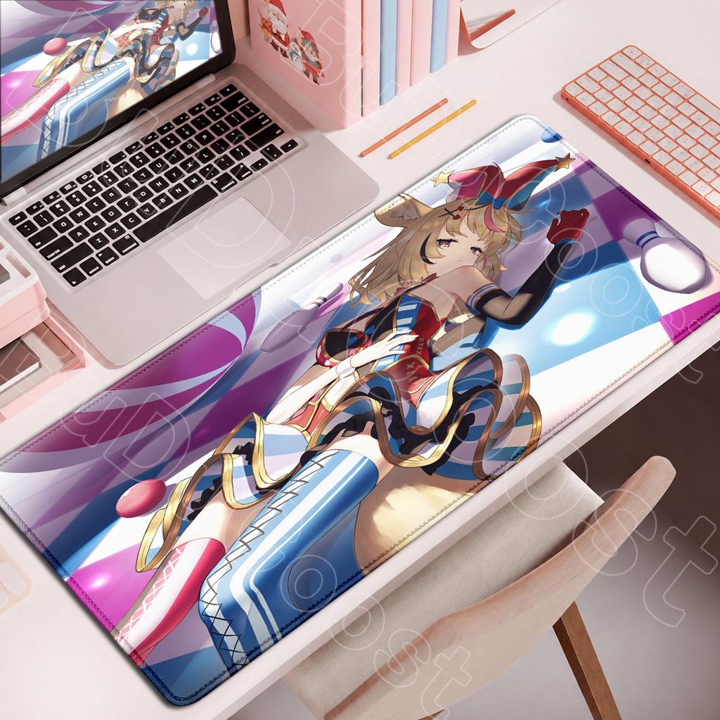 Hololive Cute Girl Omaru Polka Computer Keyboard Mats Pc Gaming Accessories Office Cabinet Desk Rug Hd Printing Vtuber Mouse Pad