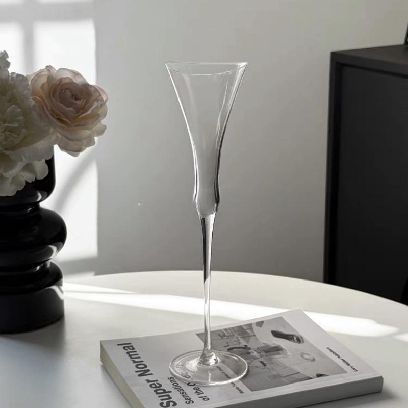 Wedding Toast Glasses Elegant Champagne Cups Unique Design Highball Crystal Wine Goblets 51-100ml