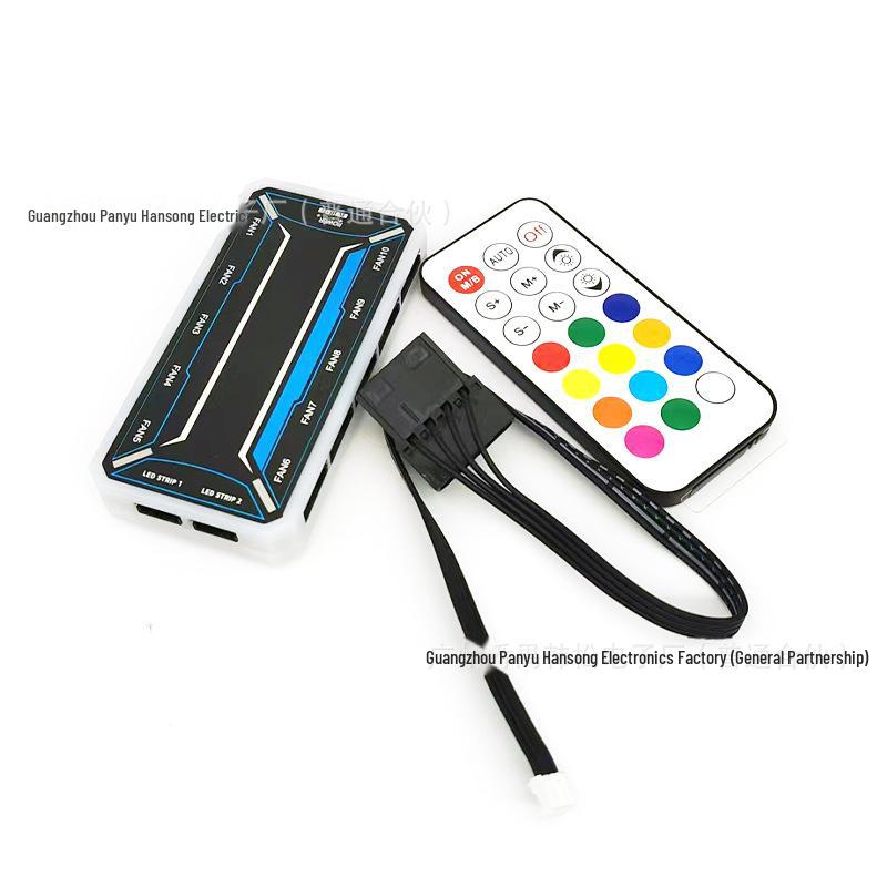 12cm RGB LED Ultra-Quiet Desktop Computer Chassis Cooling Fan