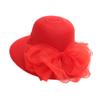 Women Organza Bucket Hats Elegant Bow Church Hats Lightweight Derby Tea Party Hats