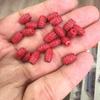 High-Content Emperor Sand Vermilion Pattern Small Barrel Spacer Beads Bracelet Red Rope DIY Ornament