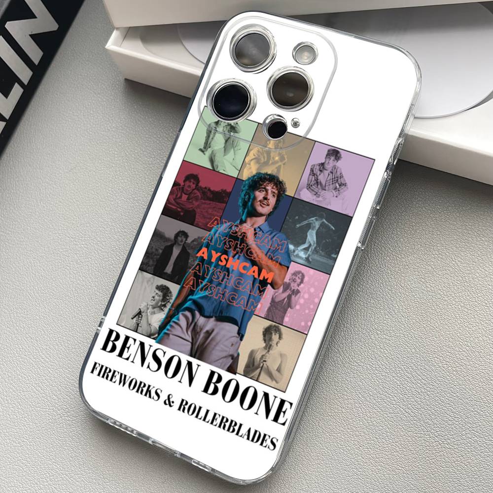 

B-Benson Boone Phone Case For iPhone 17 15 14 13 11 12 16 Pro Max Plus Mini Transparent Silicone Soft Funda iPhone 14 pro