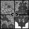 Halloween Spider Web Lace Tablecloth Simple Black Haunted House Skull Pumpkin Table Cloth for Party Home Decoration Table Decor