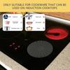 Magnetic Stove Induction Cooktop Mat Silicone Nonslip Scratch Protector Black Home Cooking Mats Silicone Texture