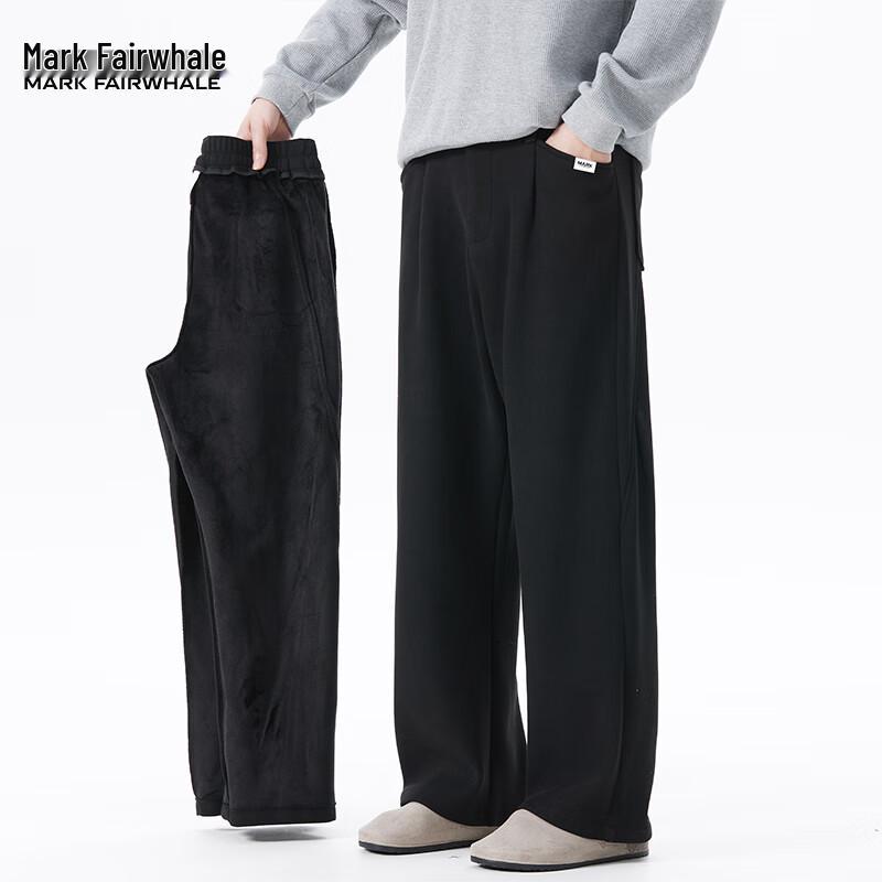 Mark Fairwhale Men's Warm Fleece-Lined Straight-Leg Casual Pants
