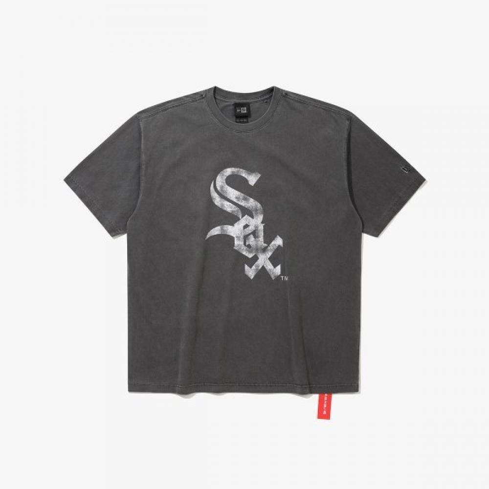 

New Era Chicago WhiTe Sox Big Logo PigmenT T shirT Black 15147558 BLACK/XL